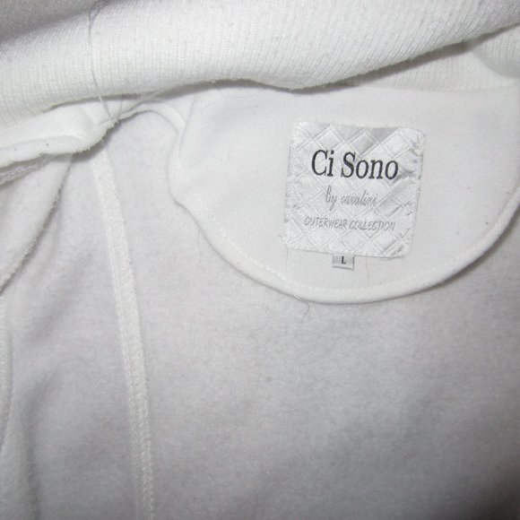 Ci Sono By Cavalini Double Breasted Fleece Coat - Picture 6 of 9